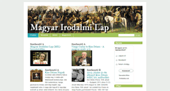 Desktop Screenshot of irodalmilap.net